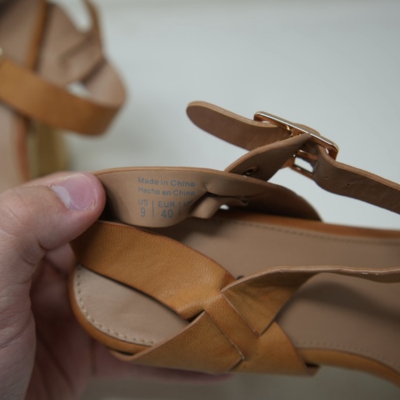 Call It Spring Wood Platform Wedges in Tan size 9 - Picture 3 of 6